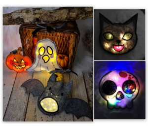 Stickdatei ITH - Halloween Laternen inkl. Süßigkeitenverstecker